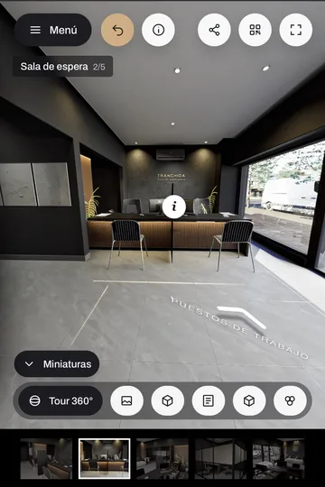 Recorrido 360 del local de Tranchida